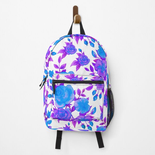 Item preview, Retro Inspired Blue and Purple Roses designed and sold by TotallyRetroArt.