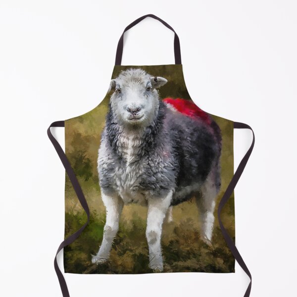 Item preview, Herdwick Sheep Art, Herdwick Sheep Oil Paint, Grey And White Herdwick Sheep, Fluffy UK Herdwicks Sheep designed and sold by Trendymotion.