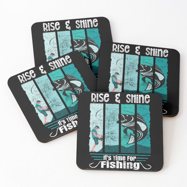Item preview, Funny Expression Rise & Shine It is Time For Fishing Angler Vintage Edition designed and sold by CharJens.