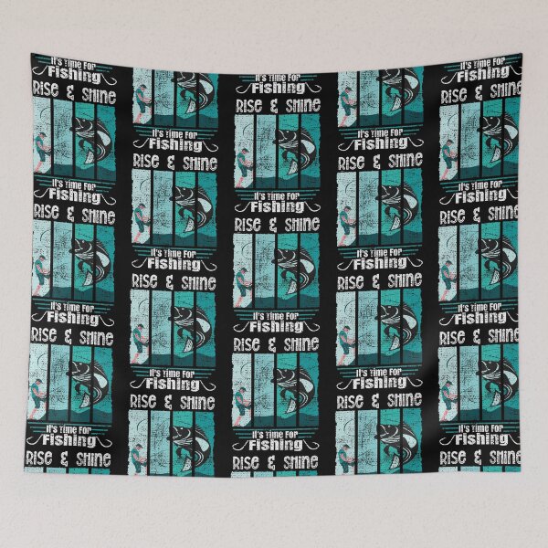 Item preview, Funny Expression Rise & Shine It is Time For Fishing Angler Vintage Edition designed and sold by CharJens.