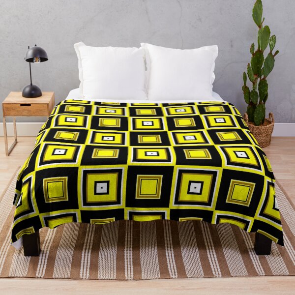 Item preview, Retro Inspired Squares - Yellow designed and sold by TotallyRetroArt.