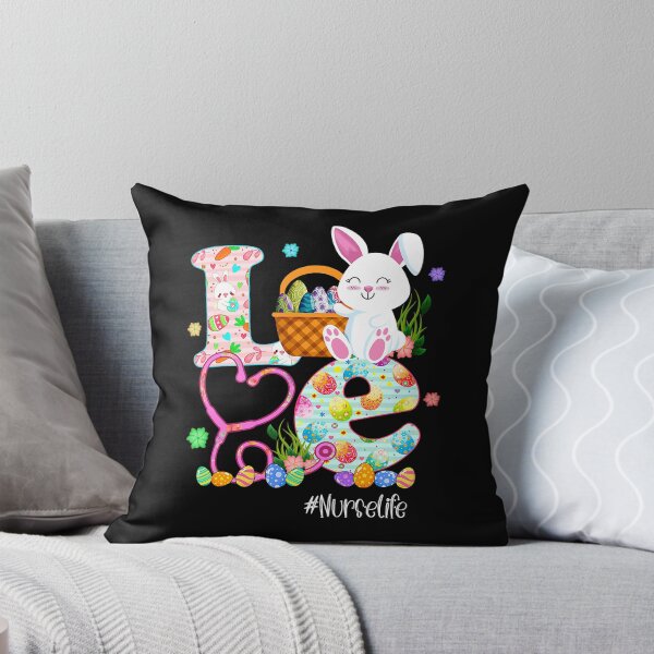 Item preview, Stethoscope Scrub Nurse Life Easter Day Cute Bunny With Eggs designed and sold by GardNewerd.