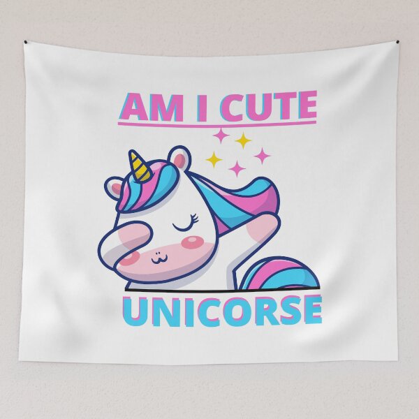 Item preview, Unicorse Am I Cute designed and sold by Anchorbutterfly.