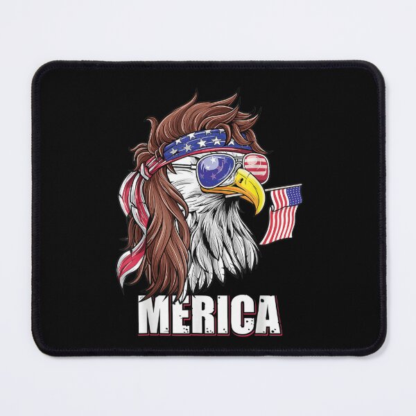 Item preview, Happy Fourth of July American Bald Eagle - Mullet Eagle Retro Vintage Merica America Tee Design Gift Idea for Patriotic Americans and Veterans designed and sold by Prince - Bestseller ★★★★★.