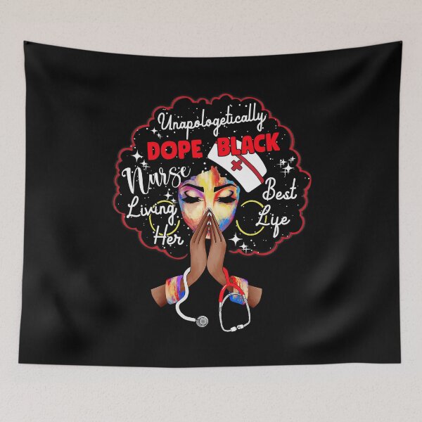 Item preview, Unapologetic Dope Black Nurse Rn Practitioner Afro Melanin designed and sold by GardNewerd.