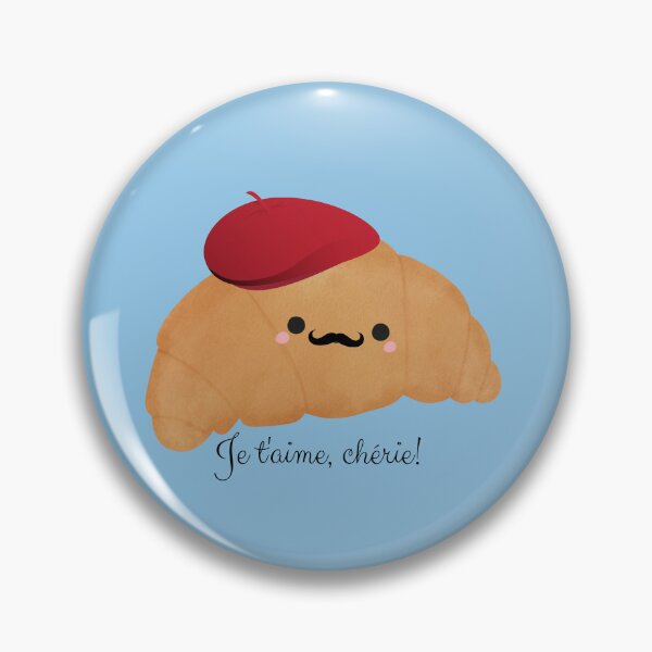 Item preview, Charming Croissant - French Love Phrase Art designed and sold by DonneeCreations.