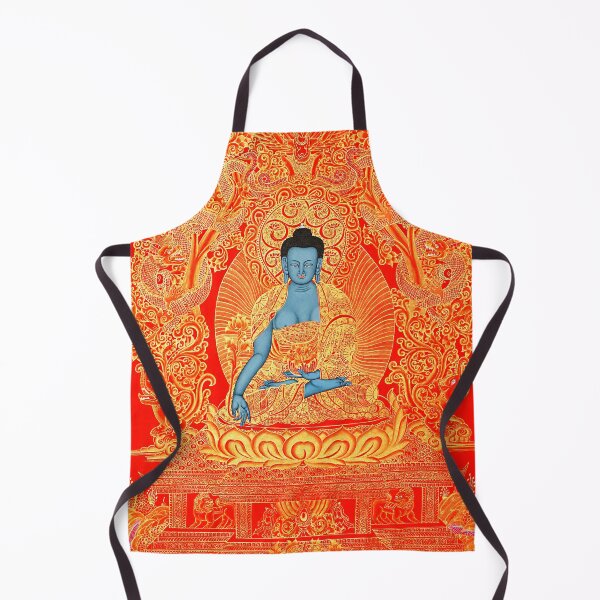 Item preview, Mandala 108 Blue Akshobhya Buddha on Gold Lotus designed and sold by GuyBlank.