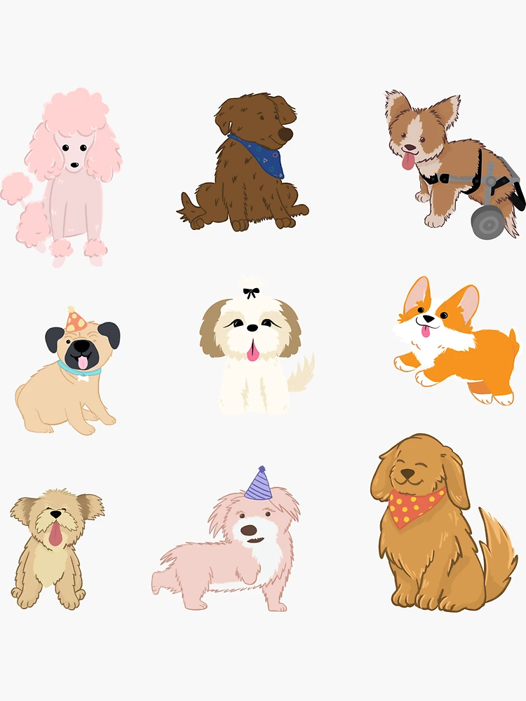 Dogs - Mix species Planner Stickers, Cute Dog stickers, Journal Stickers,  Scrapbook Sticker, Dog Stickers, Animal Stickers | Sticker