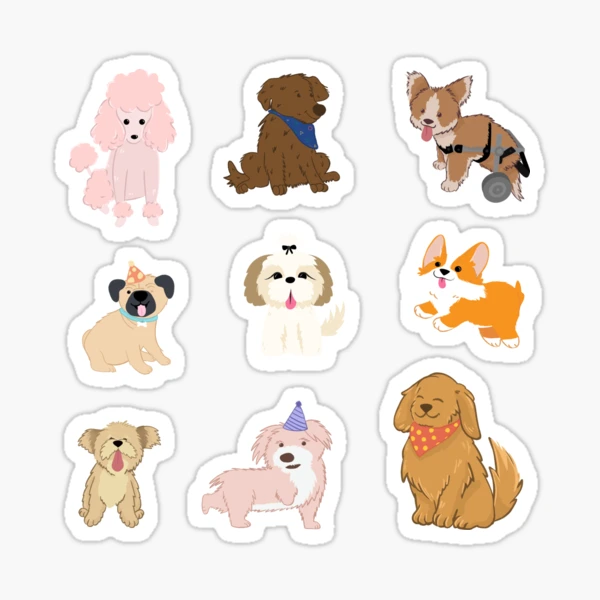 Dogs - Mix species Planner Stickers, Cute Dog stickers, Journal Stickers,  Scrapbook Sticker, Dog Stickers, Animal Stickers | Sticker