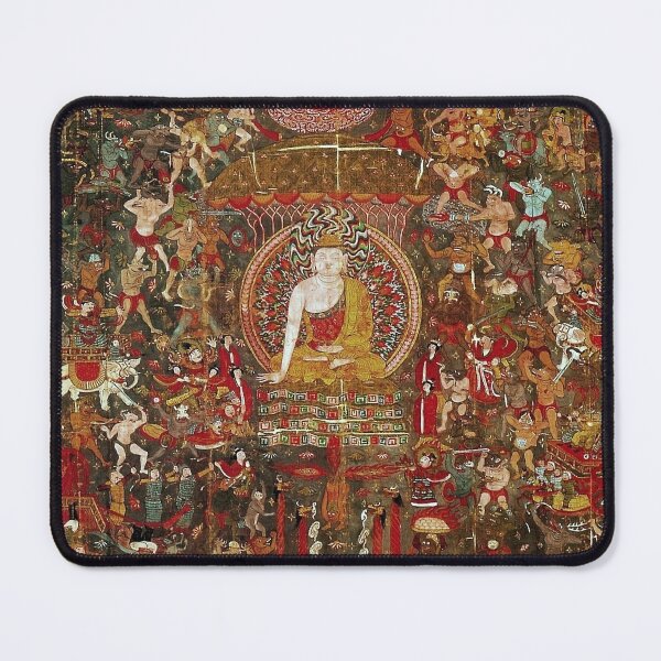 Item preview, Mandala 113 Sakyamuni Tibetan Buddhist Cave Painting designed and sold by GuyBlank.