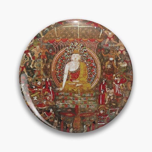 Item preview, Mandala 113 Sakyamuni Tibetan Buddhist Cave Painting designed and sold by GuyBlank.