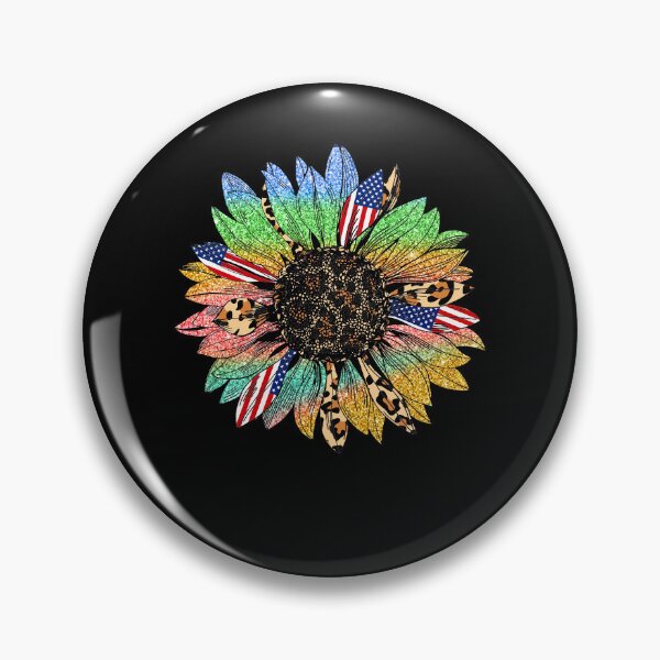 Item preview, Happy Fourth of July- Funny Retro Vintage Merica Sunflower America Tee Design Gift Idea for Fourth of July Patriotic Americans and Veterans designed and sold by Prince - Bestseller ★★★★★.