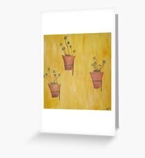 Terracotta pots Greeting Card