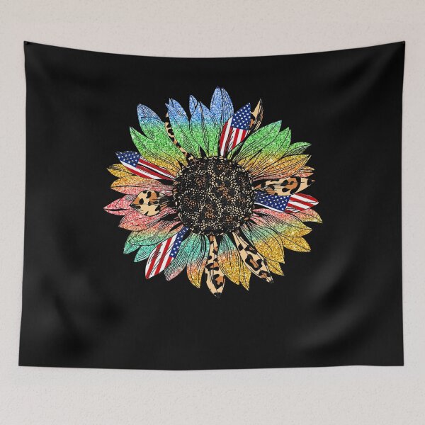 Item preview, Happy Fourth of July- Funny Retro Vintage Merica Sunflower America Tee Design Gift Idea for Fourth of July Patriotic Americans and Veterans designed and sold by Prince - Bestseller ★★★★★.