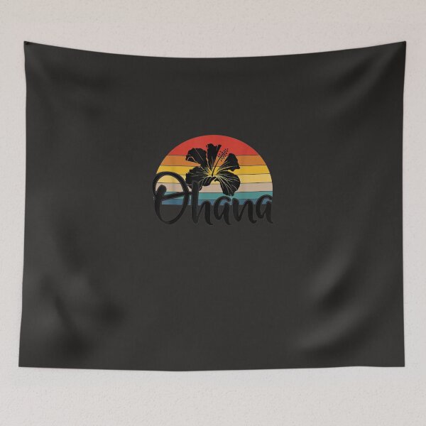 Item preview, 70s Retro Ohana Hawaii Hibiscus Flower Family Beach Vacation  C designed and sold by butherxa.