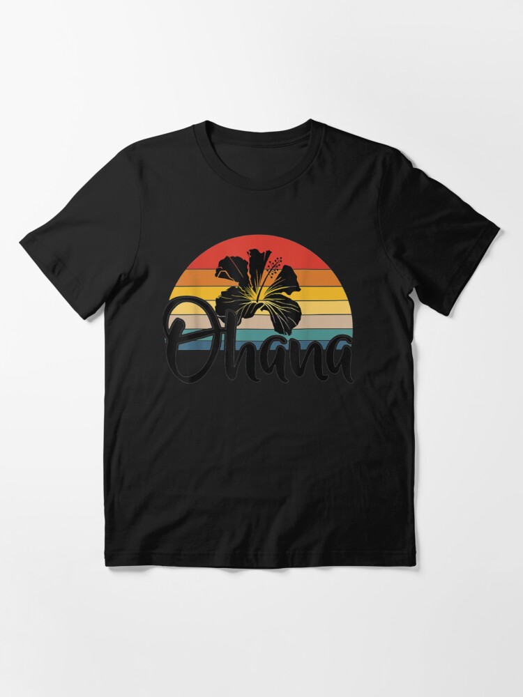 Discover 70s Retro Ohana Hawaii Hibiscus Flower Family Beach Vacation T-Shirt