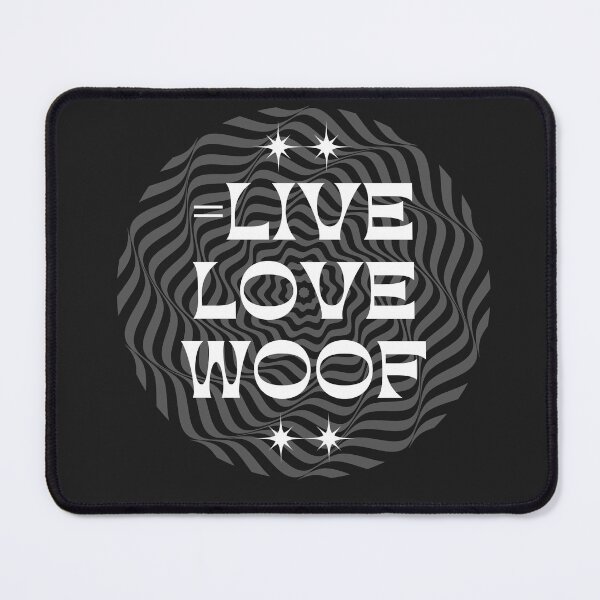 Item preview, Live love woof. A cool dog quote design. designed and sold by Doggymadness.