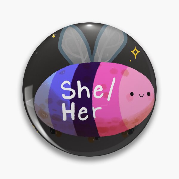 Artikelvorschau, Omnisexual she/her Bee entworfen und verkauft von Smoltsuki.
