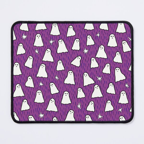 Item preview, Ghosts and Sparkles Halloween Pattern on Dark Purple designed and sold by Harriet Linton.