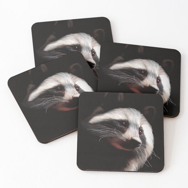 Item preview, Cute Vintage American Raccoon Face, Cute Raccoon Face Oil Paint, Procyon Lotor Raccoon Fine Art, Adorable Fluffy Raccoon Face designed and sold by Trendymotion.