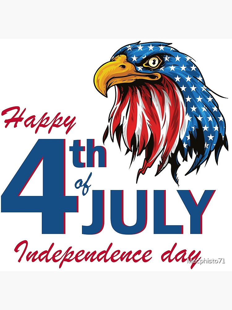 "Coat of Arms Bald Eagle USA America Flag July 4th Independence Day