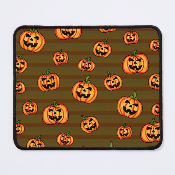 Item preview, Jack o Lanterns Halloween Pumpkin Stripy Pattern designed and sold by Harriet Linton.