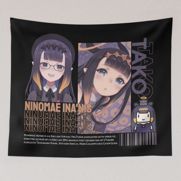 Artikelvorschau, Ninomae Ina'nis Hololive Vtuber entworfen und verkauft von X-Store.