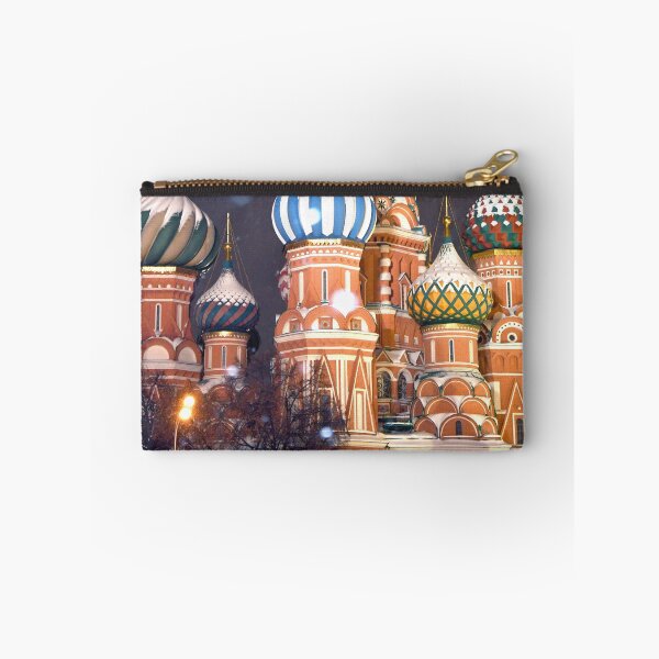 Item preview, Red Square Moscow at Night During Snowfall designed and sold by travelforest.