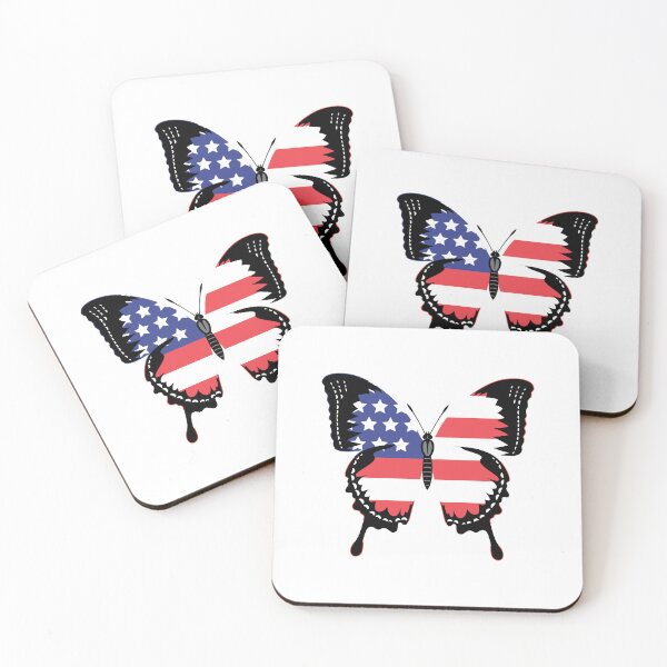 Item preview, American Flag Butterfly designed and sold by pretty4u.