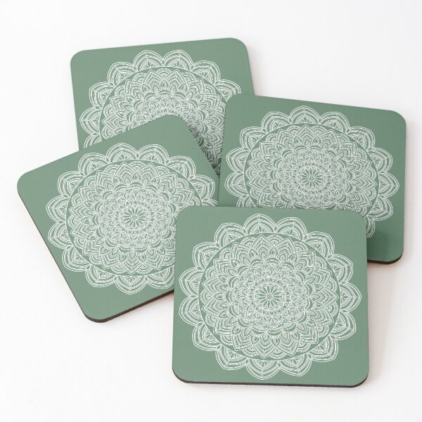 Item preview, Simply green mandala designed and sold by lilletk.