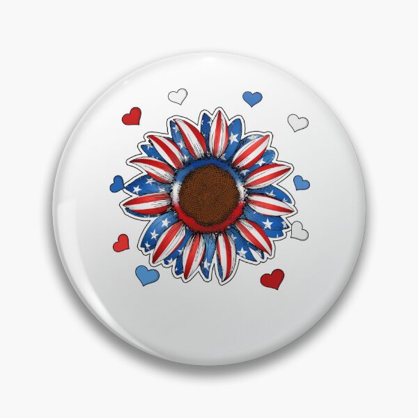 Item preview, Happy Fourth of July- Funny Retro Vintage Merica Sunflower America Tee Design Gift Idea for Fourth of July Patriotic Americans and Veterans designed and sold by Prince - Bestseller ★★★★★.