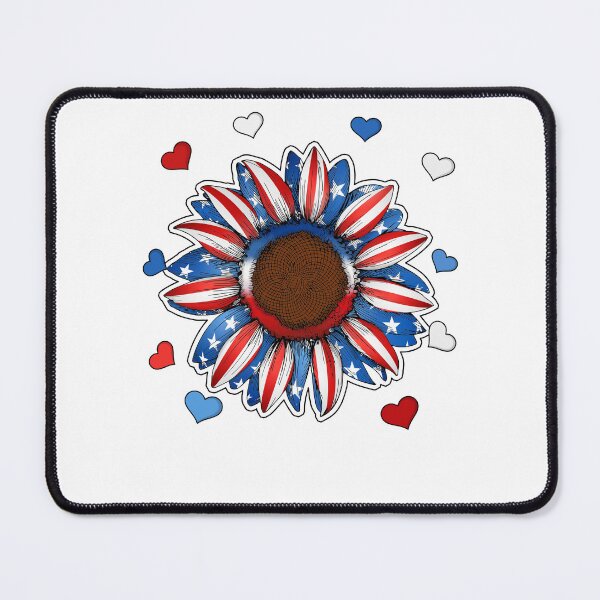 Item preview, Happy Fourth of July- Funny Retro Vintage Merica Sunflower America Tee Design Gift Idea for Fourth of July Patriotic Americans and Veterans designed and sold by Prince - Bestseller ★★★★★.