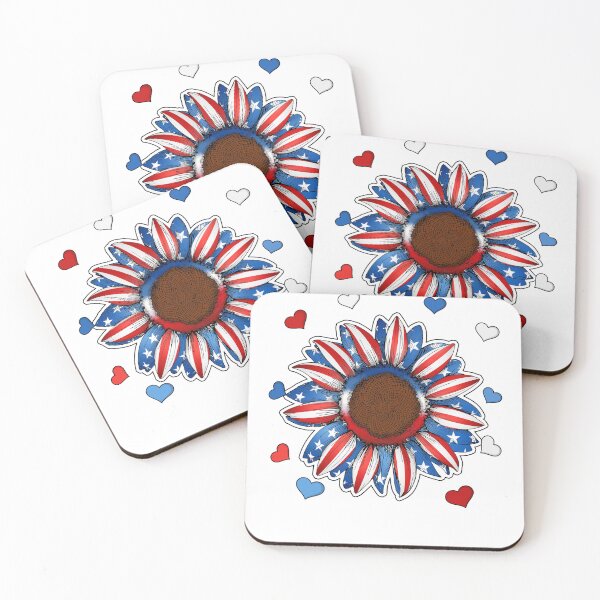 Item preview, Happy Fourth of July- Funny Retro Vintage Merica Sunflower America Tee Design Gift Idea for Fourth of July Patriotic Americans and Veterans designed and sold by Prince - Bestseller ★★★★★.