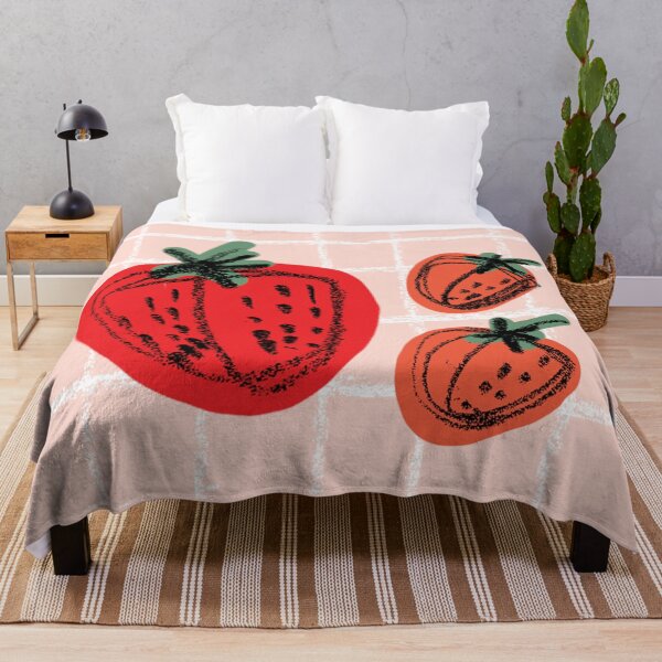 Item preview, Cute Pink Strawberry Print designed and sold by aimeemacillo.