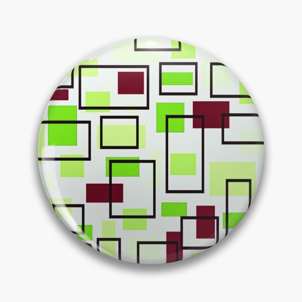 Item preview, Retro Inspired Squares - Chocolate Brown, Lime and Citrus Green designed and sold by TotallyRetroArt.
