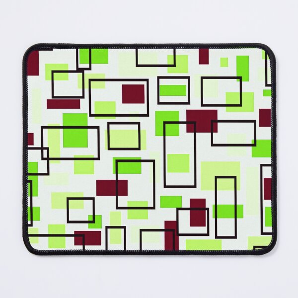 Item preview, Retro Inspired Squares - Chocolate Brown, Lime and Citrus Green designed and sold by TotallyRetroArt.