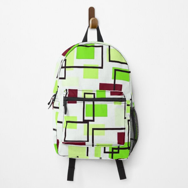 Item preview, Retro Inspired Squares - Chocolate Brown, Lime and Citrus Green designed and sold by TotallyRetroArt.