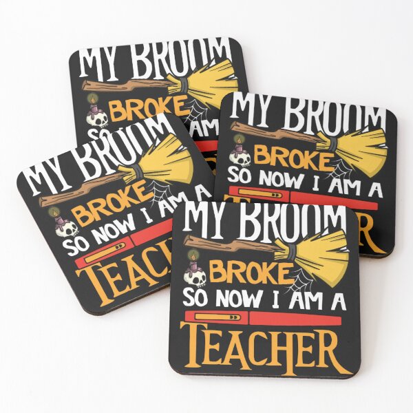 Item preview, My Broom Broke So Now I'm A Teacher, Teacher Halloween, Funny Teacher Halloween, Halloween, Teacher, Spooky Teacher designed and sold by CallieStore.