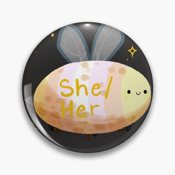 Item preview, Pangender she/her Bee designed and sold by Smoltsuki.