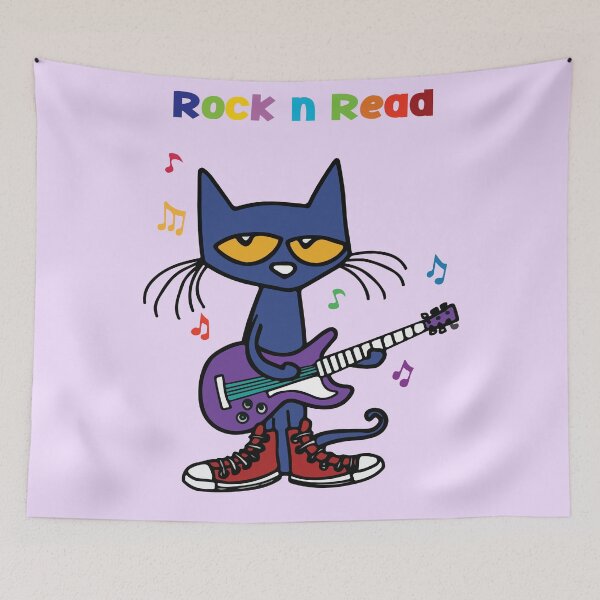 Item preview, Rock and Read Pete the Cat with his Purple Guitar and Red Shoes designed and sold by Bonobofy.