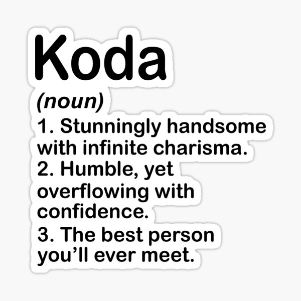 koda-definition-personalized-name-funny-custom-birthday-gift-idea