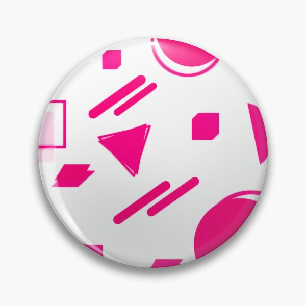 Item preview, Memphis Style Geometric - Hot Pink designed and sold by TotallyRetroArt.