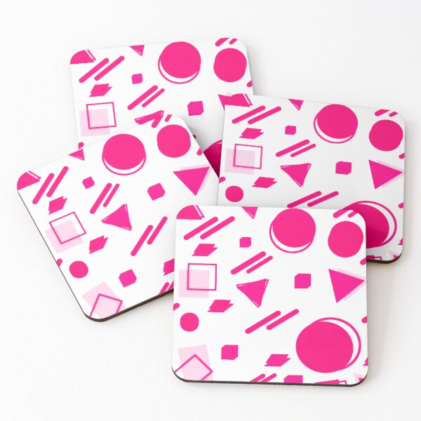 Item preview, Memphis Style Geometric - Hot Pink designed and sold by TotallyRetroArt.