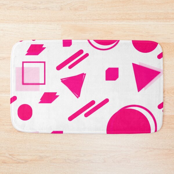 Item preview, Memphis Style Geometric - Hot Pink designed and sold by TotallyRetroArt.