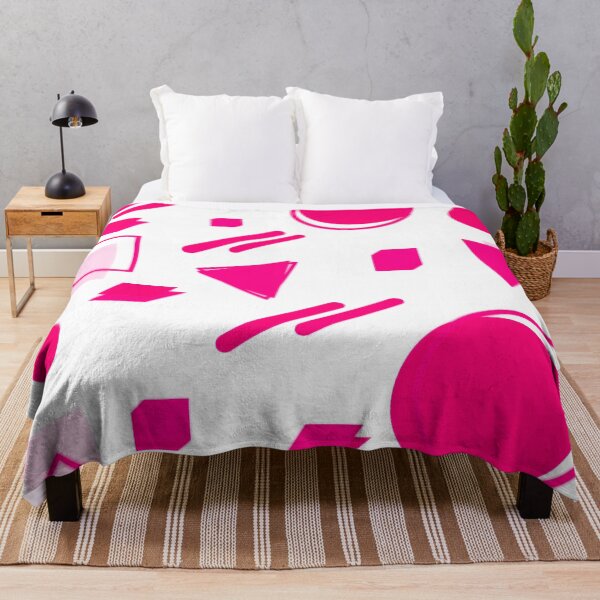 Item preview, Memphis Style Geometric - Hot Pink designed and sold by TotallyRetroArt.