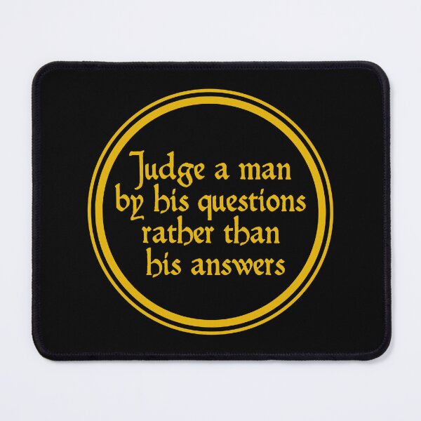 Item preview, Judge A Man By His Questions Rather Than His Answers - Voltaire designed and sold by JourneyCreative.