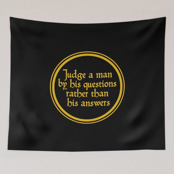 Item preview, Judge A Man By His Questions Rather Than His Answers - Voltaire designed and sold by JourneyCreative.