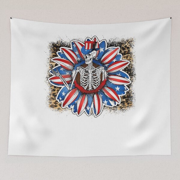 Item preview, Happy Fourth of July American Skeleton -  Mullet Eagle Retro Vintage Merica America Tee Design Gift Idea for Patriotic Americans and Veterans designed and sold by Prince - Bestseller ★★★★★.