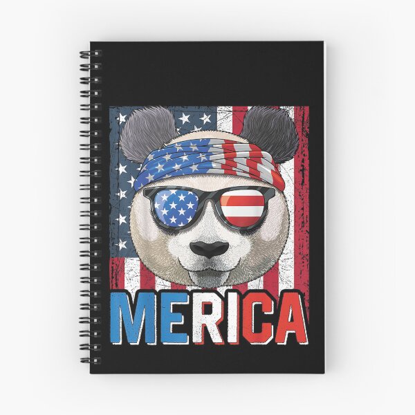 Item preview, Happy Fourth of July American Panda - Cool Panda Retro Vintage Merica America Tee Design Gift Idea for Patriotic Americans and Veterans designed and sold by Prince - Bestseller ★★★★★.