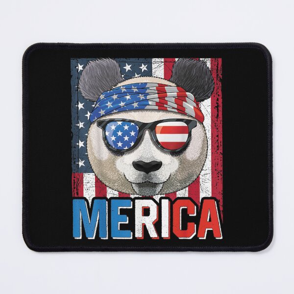 Item preview, Happy Fourth of July American Panda - Cool Panda Retro Vintage Merica America Tee Design Gift Idea for Patriotic Americans and Veterans designed and sold by Prince - Bestseller ★★★★★.